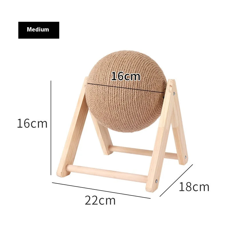 High Quality Wooden Cat Scratch Ball