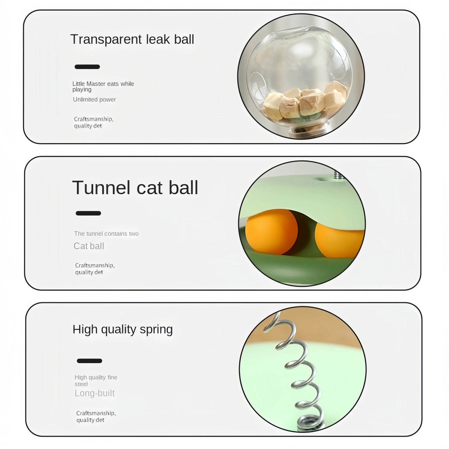 Cat Puzzle treat Leaking Ball Toy