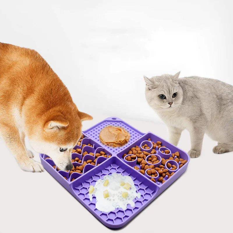 Multifunctional Food Bowl Dog and Licking Placemat - Love My Pet