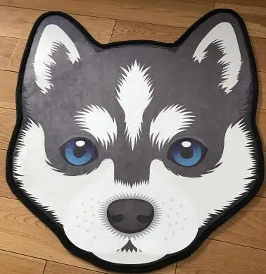 Thick Cartoon dog head shape Anti-Slip Rugs