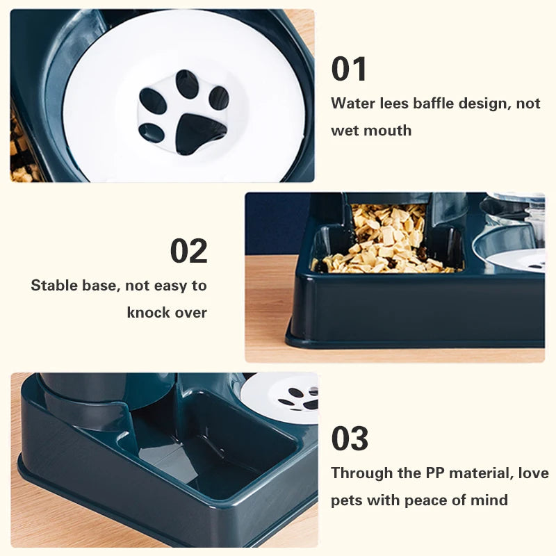 Automatic Dog Cat Feeder and Water Dispenser - Love My Pet