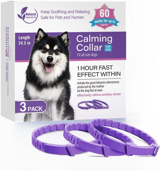 3 and 4 Pc Dog and Cat Calming Pheromone Collars