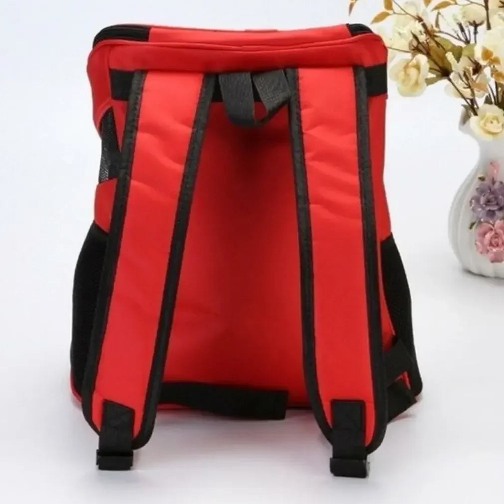 Pet Carrier and Backpack with Breathable Mesh and Padded Shoulders