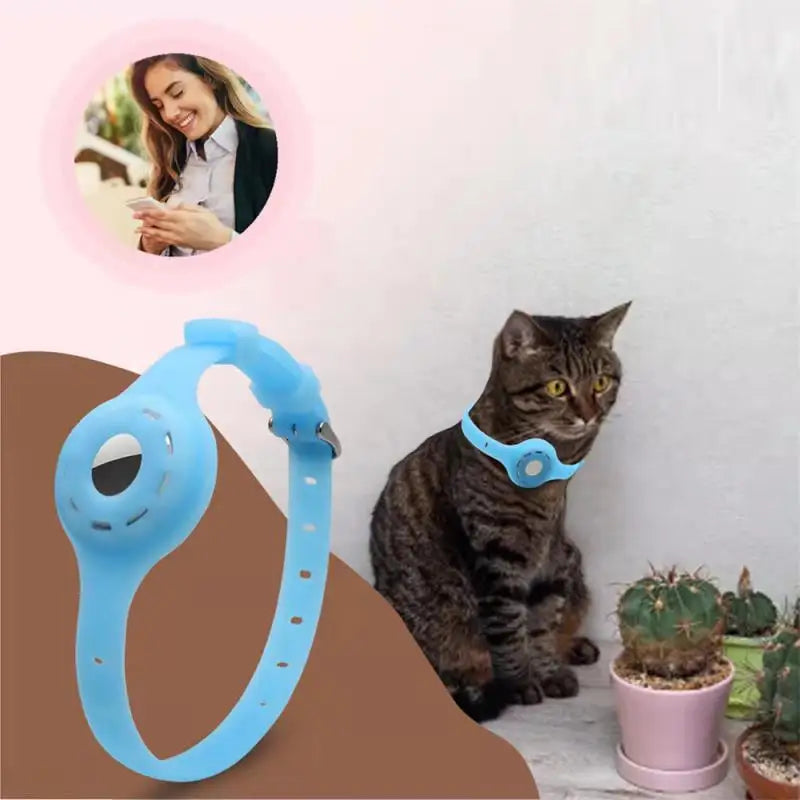 Silicone Anti-Lost Pet Cat Collar For Airtag Protective Trackers 2 or 5 PCS - Love My Pet