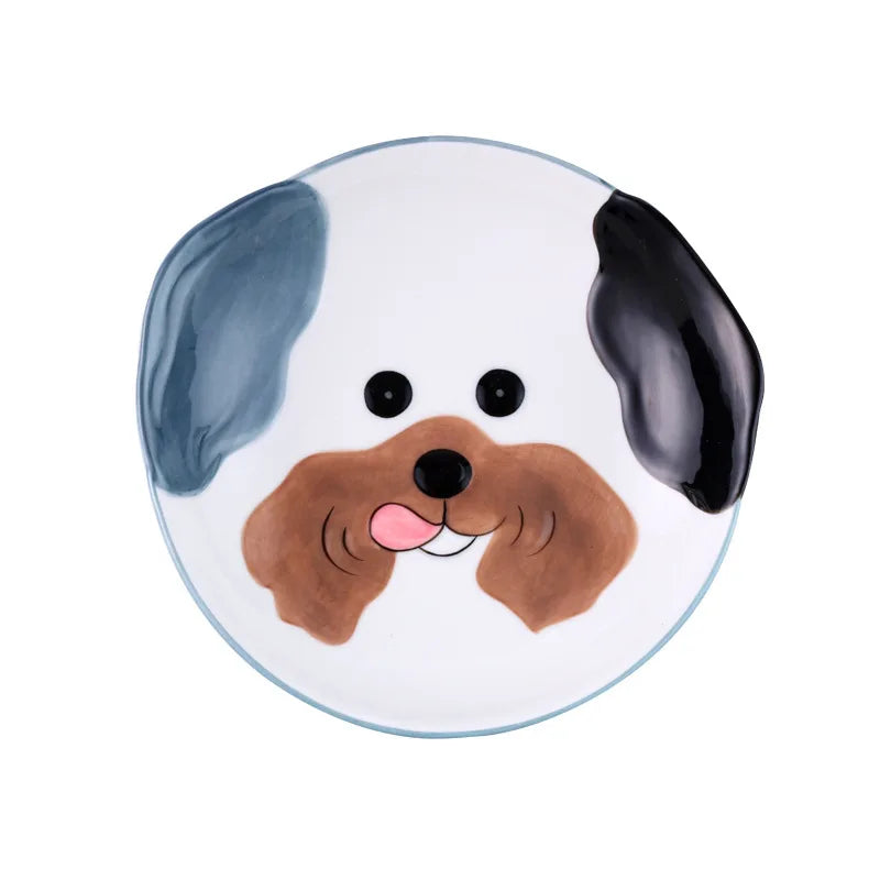 Creative Japanese Style Hand-painted Cartoon Cat Dinnerware