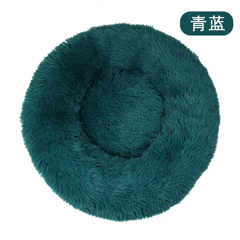 Dog or Cat Plush Round Pet Bed - Love My Pet