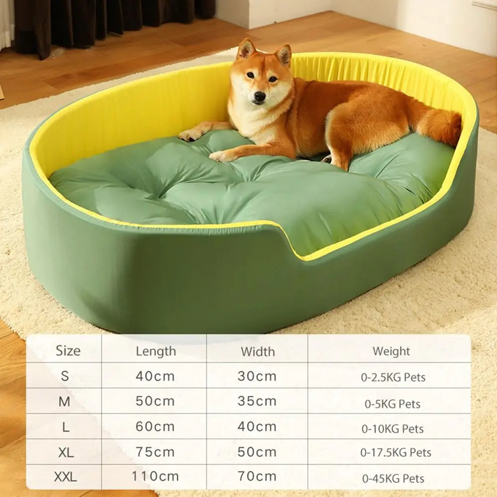 Warm Cushioned High Walled Waterproof Pet Bed