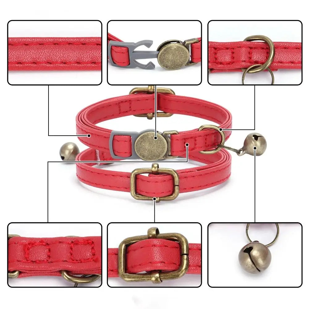 Anti-lost Pet Collars Leather