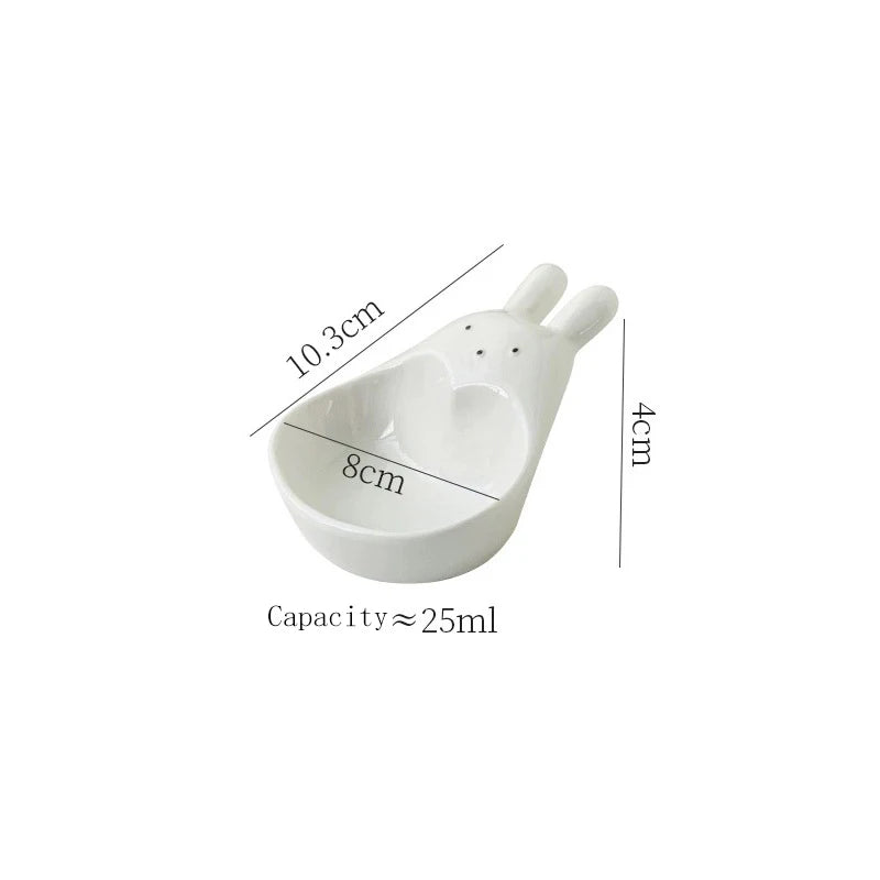 Ceramic Dipping Bowl, Cute Animal Shapes