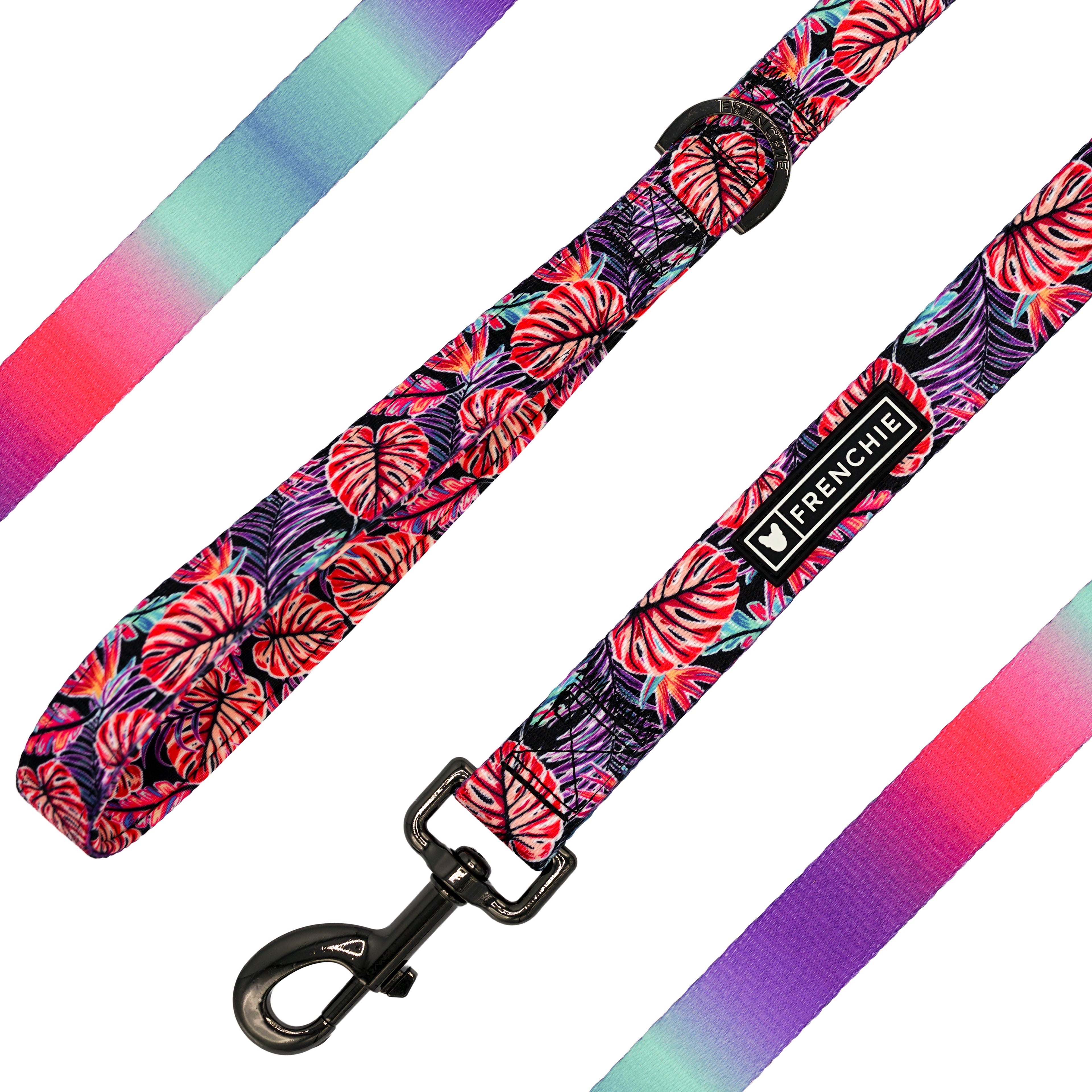Frenchie Comfort Leash - Tropical Palms