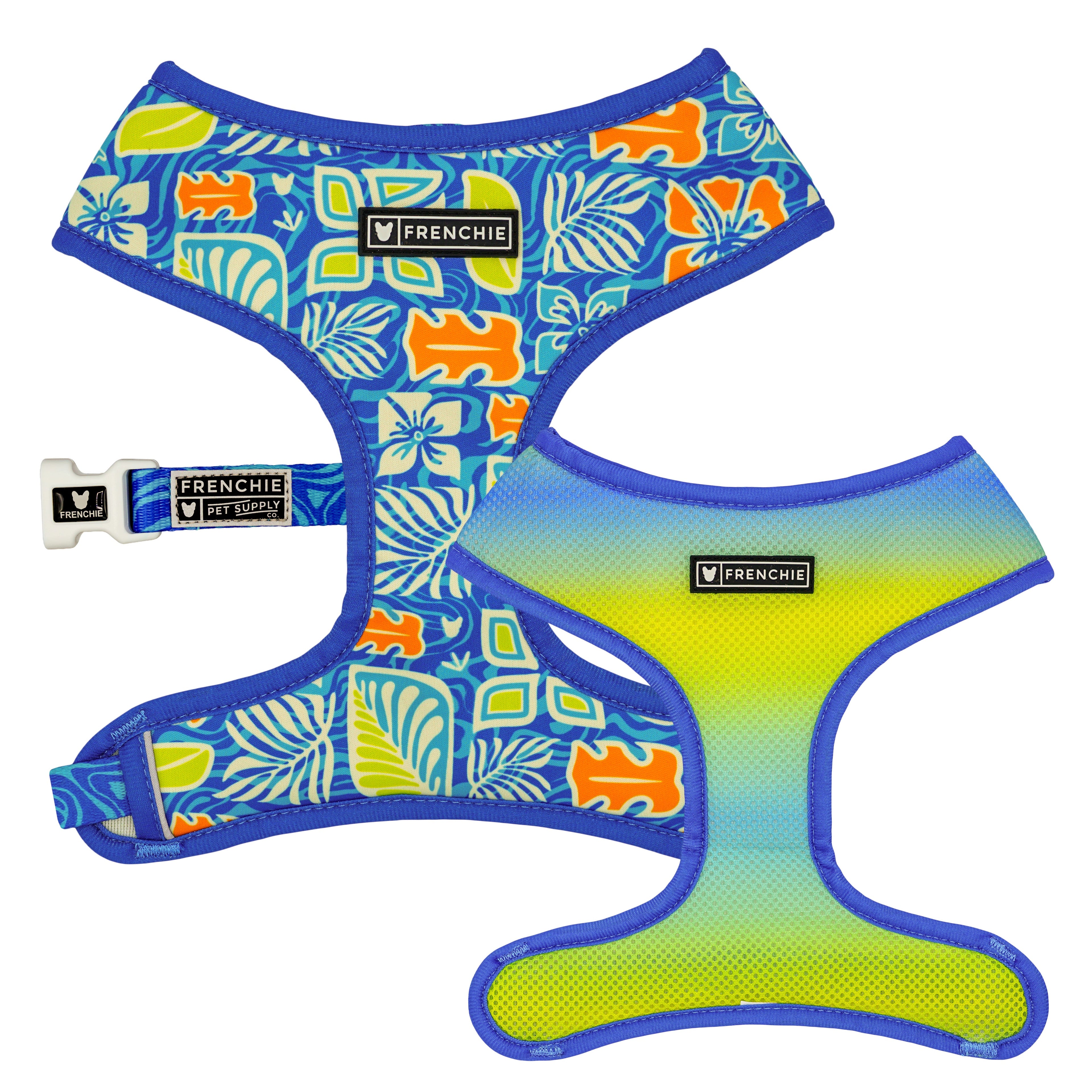 Frenchie Duo Reversible Harness - Waikiki