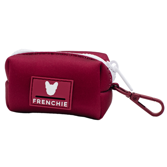 Frenchie Poo Bag Holder - Solid Ruby
