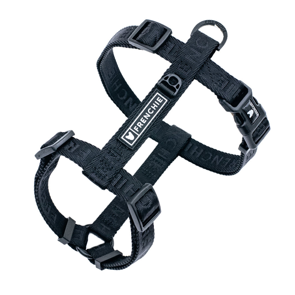 Frenchie Strap Harness - Solid Black