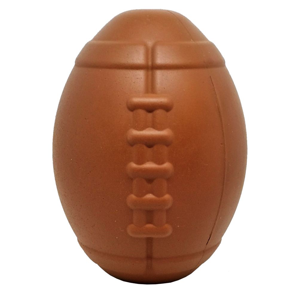 Football eDispenser Durable Rubber Chew Toy and Treat Dispenser