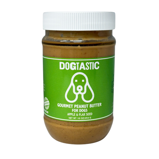 Dogtastic Gourmet Peanut Butter for Dogs - Apple & Flax Flavor - 25% off
