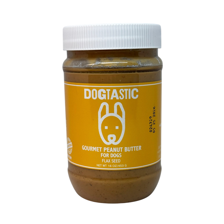 Dogtastic Gourmet Peanut Butter for Dogs - Flax Seed - 25% off