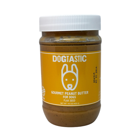Dogtastic Gourmet Peanut Butter for Dogs - Flax Seed - 25% off