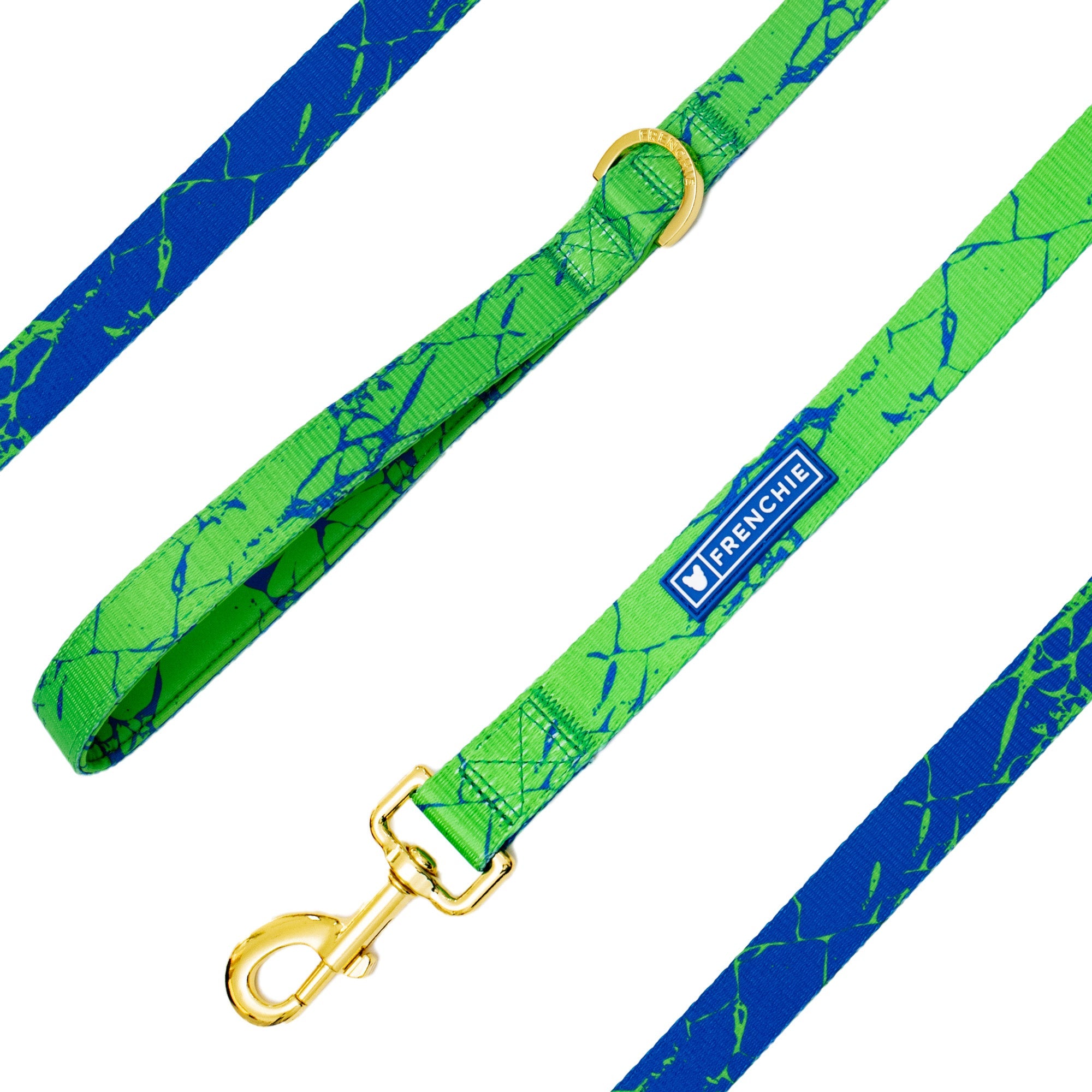Frenchie Comfort Leash - Green Marble