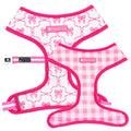 Frenchie Duo Reversible Harness - Pink Bows