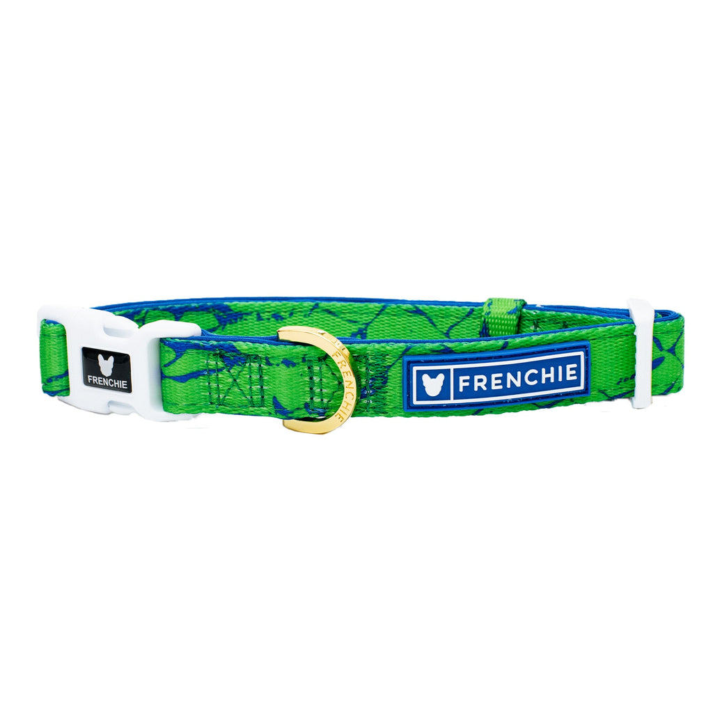 Frenchie Comfort Collar - Green Marble