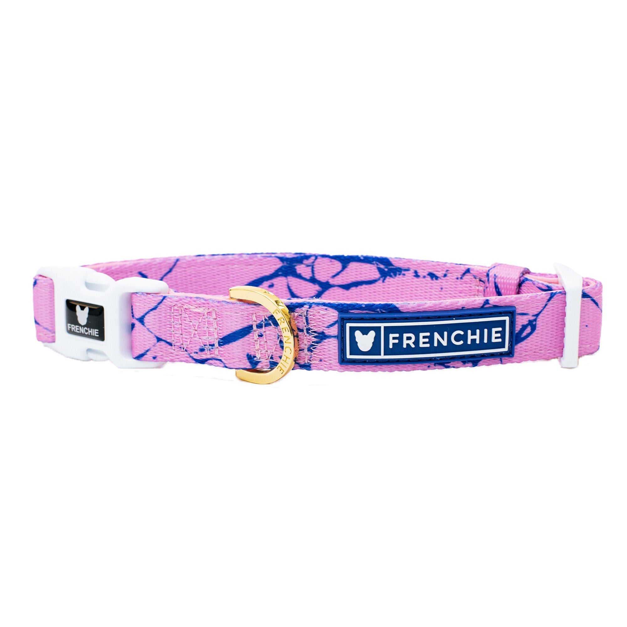 Frenchie Comfort Collar - Pink Marble