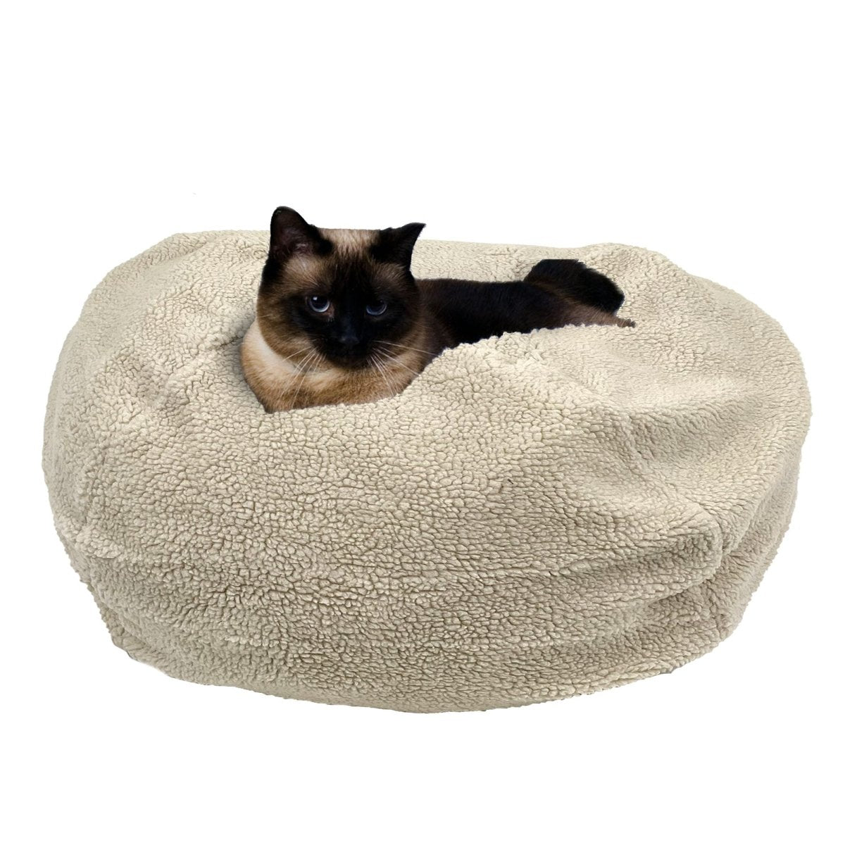 Sherpa Puff Ball Bean Bag