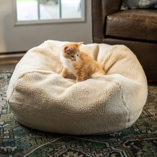 Sherpa Puff Ball Bean Bag