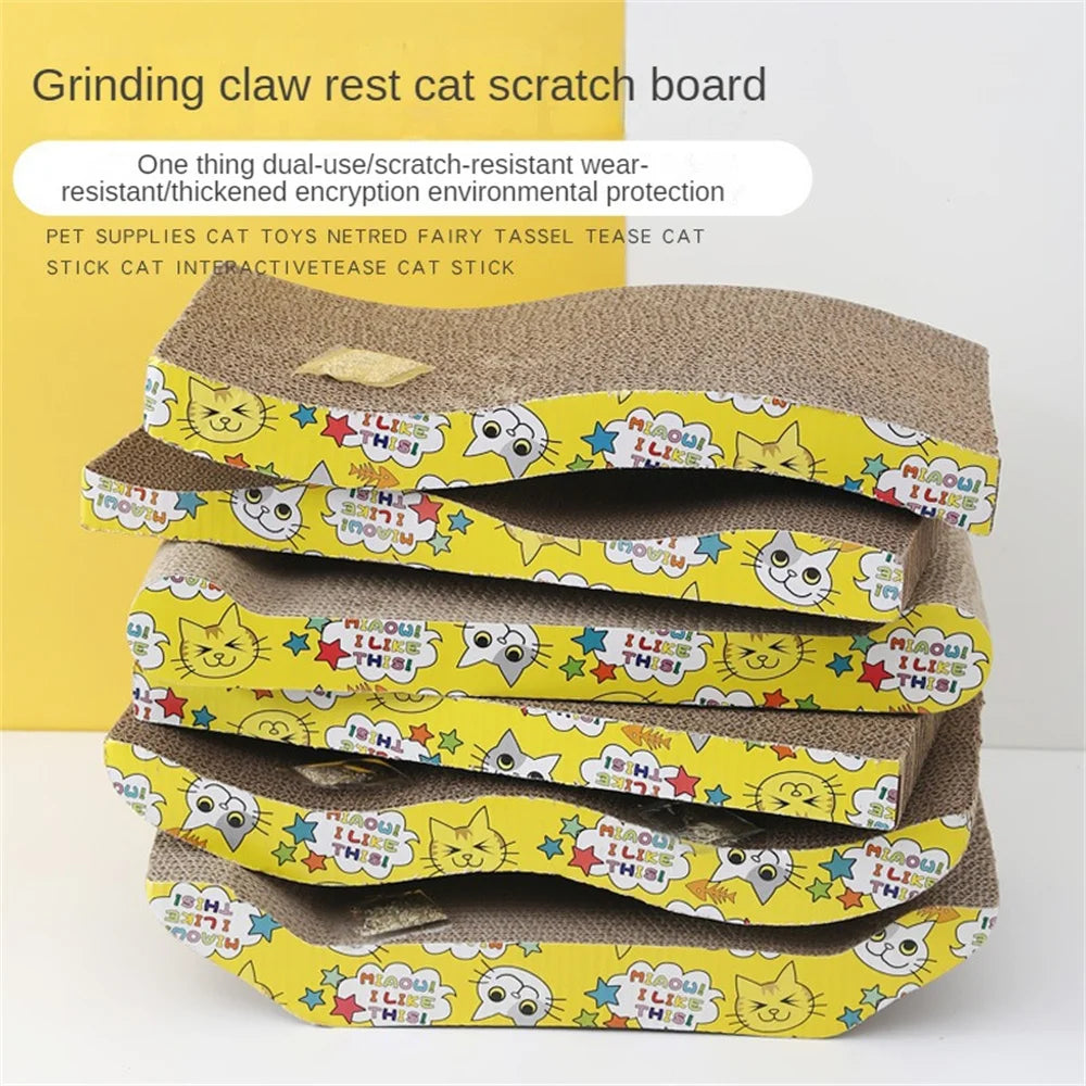 Cartoon Cat Scratching Board