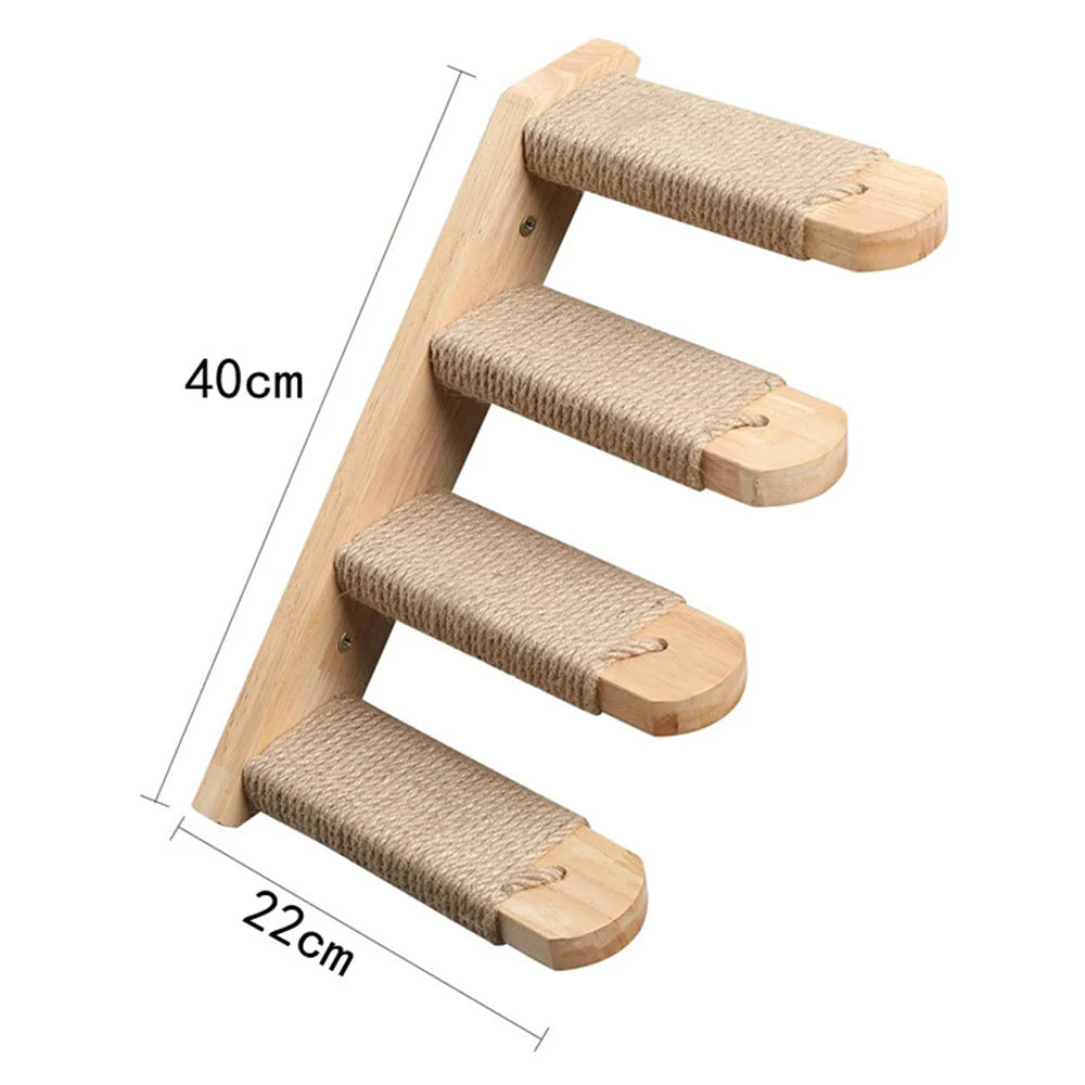 Cat Climbing Wall  Four-step Stair Scratching Post