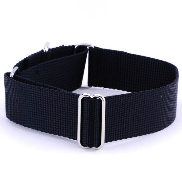 Nylon Martingale Dog Collars 1.5″ (Multiple Color Options)