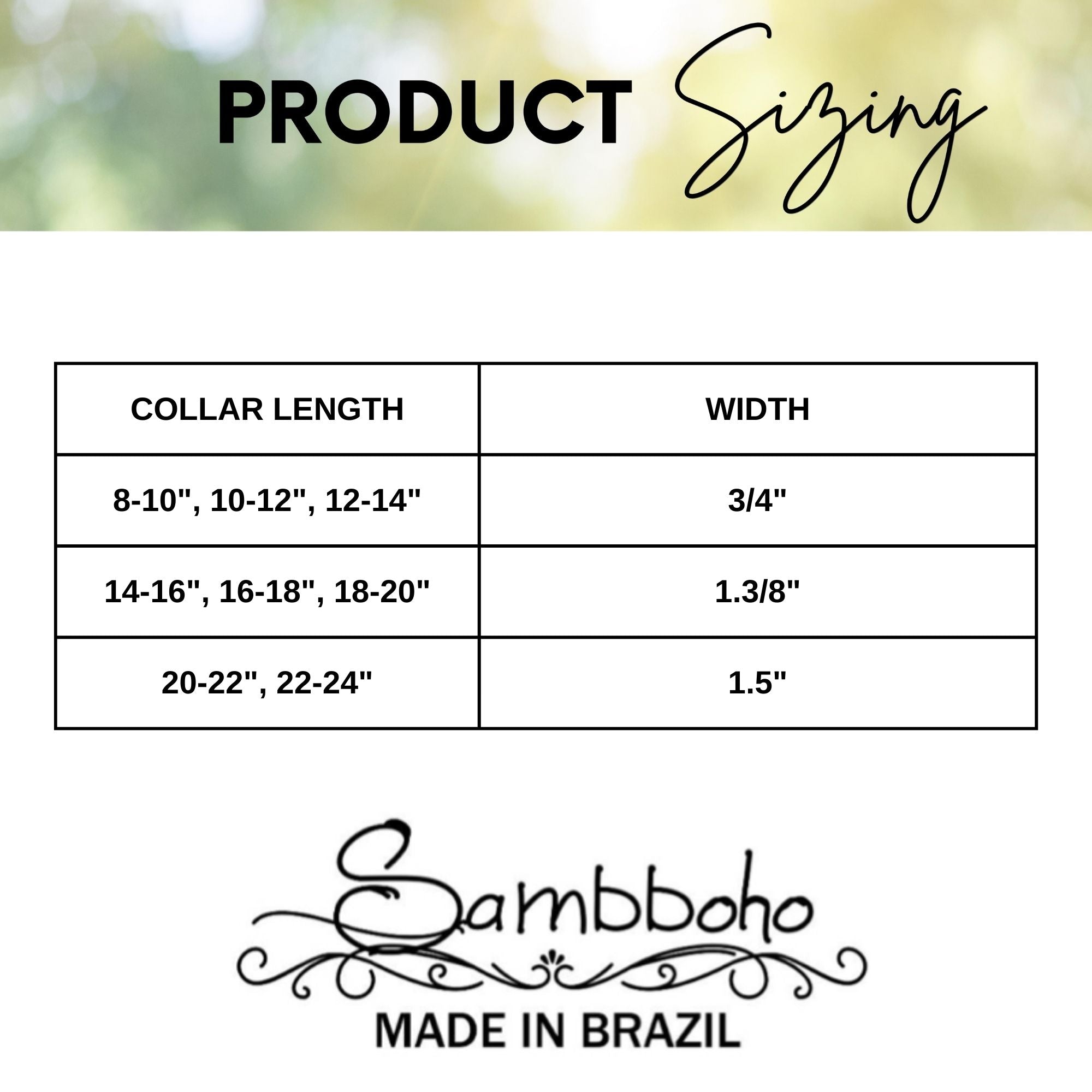 Bixie Sambboho dog collar